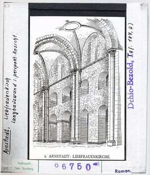 Vorschaubild Arnstadt: Liebfrauenkirche, Langhauswand in perspektivischer Ansicht 